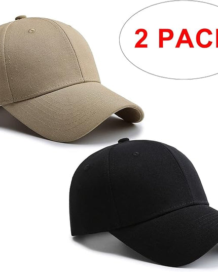 PFFY 2 Packs Baseball Cap Golf Dad Hat for Men and Women