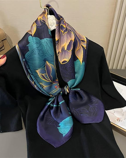 Headscarf Large Square Scarf 35" Fashion Scarves Silk Feeling Hair Wrapping Scarfs Hairscarf BA16
