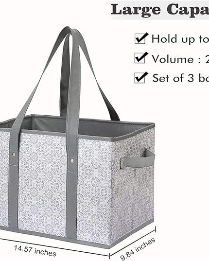 WISELIFE Reusable Grocery Bags [6 Pack],Large Grocery Tote Bag Water Resistant Shopping Bags Foldable Grocery Bag for Clothes,Shoes and Picnic
