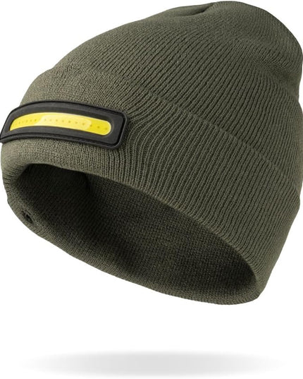 Night Scope Night Watch Rechargeable LED Beanie with Additional Rear Safety Light
