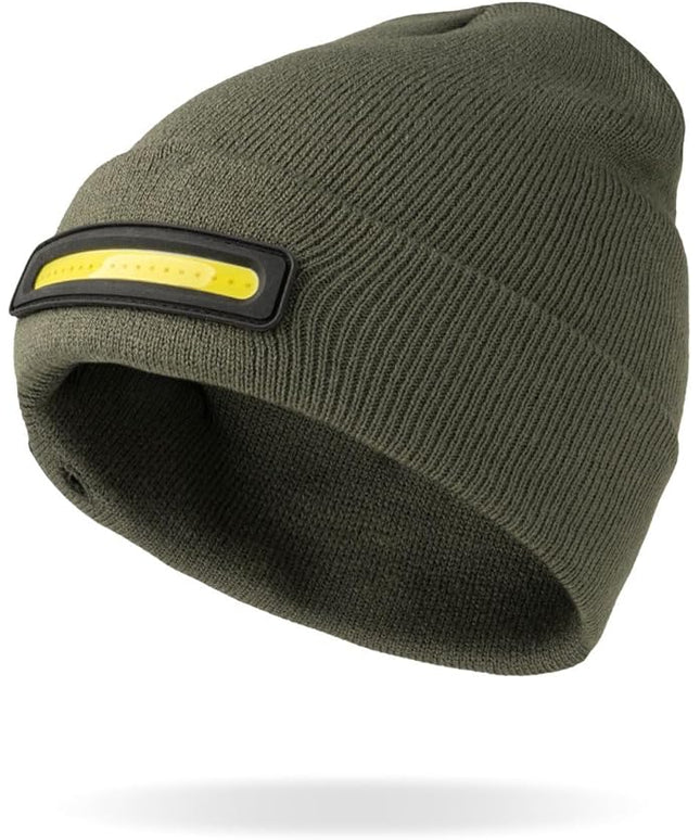 Night Scope Night Watch Rechargeable LED Beanie with Additional Rear Safety Light