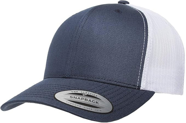 Yupoong Classic Premium Mesh 6 Panel Retro Trucker Cap | Mid Profile Snapback | OSFA | Bulk Pack Available