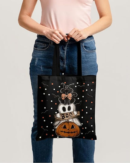 Horaldaily Canvas Tote Bag,Reusable Shoulder Tote Bag for Women Lady Casual Vacation, Shopping, Work, Gym