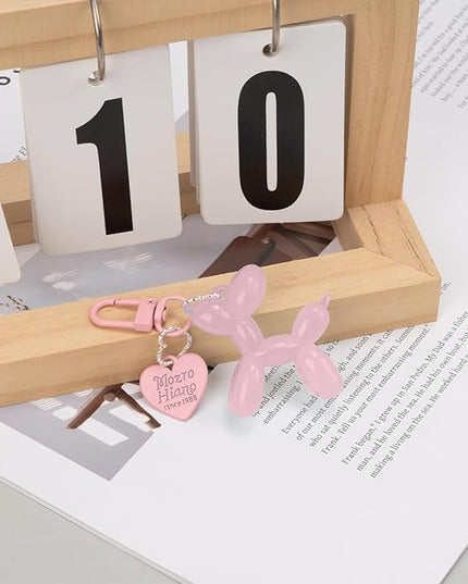 Balloon Dog Keychain Cute Bag Charm Handbag Purse Key Accessories