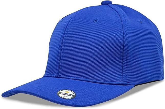 [2 Pack] Hybrid Stretch-Fitted Trucker Cap, Baseball Cap with Air Mesh