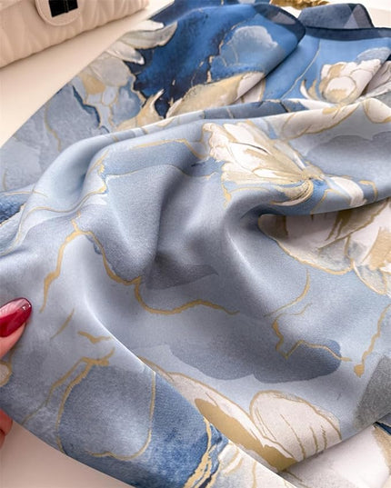 Headscarf Large Square Scarf 35" Fashion Scarves Silk Feeling Hair Wrapping Scarfs Hairscarf BA16
