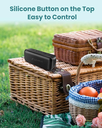 LENRUE Bluetooth Speaker,Wireless Portable Speakers with TWS, 12H Playtime, Clear Sound for Home,Travel and Outdoor,Handfree Calls Compatible with for iPhone, Samsung Android and More