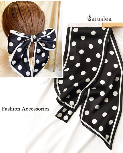 Purse Scarf For Handbags Head Scarves For Women's Hair Bags Scarfs Long Skinny Scarves Fashion Silky