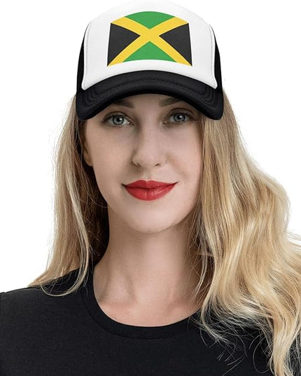 Cute Flag Baseball Cap for Men Women Mesh Trucker Hat Adjustable Patriotic Snapback Baseball Hat for Sports Running