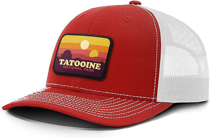 Tatooine National Park Patch Back Mesh Hat Casual Wear - Baseball Cap for Mens & Womens Mesh Adjustable Snapback Strap