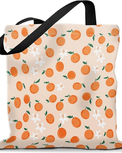 Canvas Tote Bag for Women，Cute Heavy-Duty Shoulder Bag with Zipper Pocket -Travel Tote for Grocery, Gym,Shopping