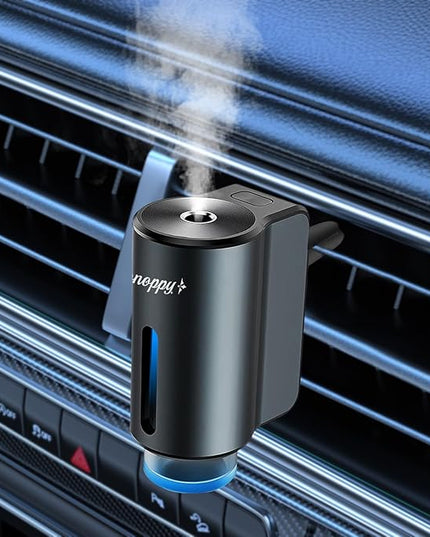 Car Air Freshener Diffuser,Smart Car Aroma Diffuser Air Freshener Spray Automatic with 20PCS Cologne Aromatherapy Oil (Grey-2)