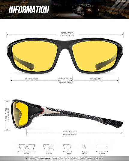 KALIYADI 4 Pack Polarized Sunglasses-Men Sports Sun-glasses: Mens Sunglasses UV Protection for Fishing Driving Cycling