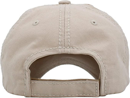 KBETHOS Vintage Washed Distressed Cotton Dad Hat Baseball Cap Adjustable Polo Trucker Unisex Style Headwear