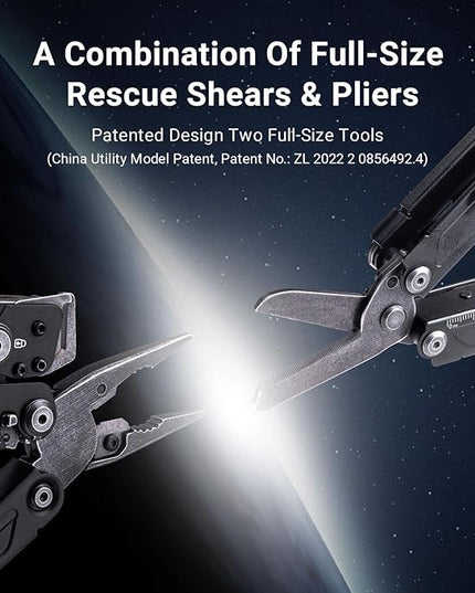 NEXTORCH PIONEER 14-IN-1 Multi-tools Full-Size,Versatile Multi-tool Set with Scissors Needle Nose Pliers Pocket Clip Multi-tool