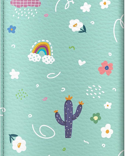 Passport Cover for Kids, Women and Men, Cute Travel Passport Holder (Doodle Lama)