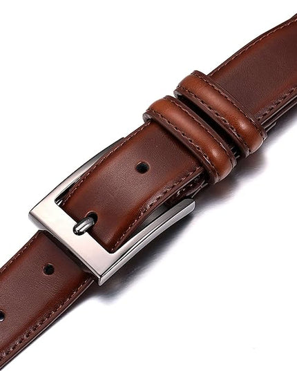 Marino’s Premium Belt Men, Genuine Leather Dress Belt for Men, Casual Mens Belt in Gift Box