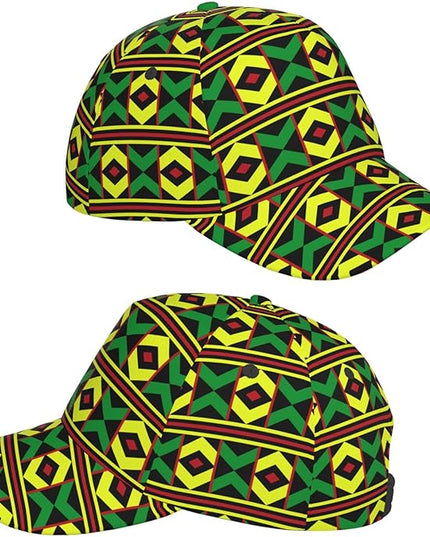 African Ethnic Tribal Style Baseball Cap for Men Women, Fashion Adjustable African Hat Casual Trucker Hats Sun Caps