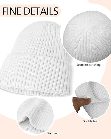 HiRui Knit Beanie for Men Women Kids, Winter Hats Warm Classic Daily Skull Caps
