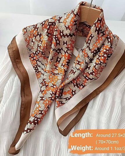 Dailyacc Hair Bandanas Scarf For Women Lightweight Fashion Neck Silk Satin Head Scarves For Sleeping Handbags Scarf