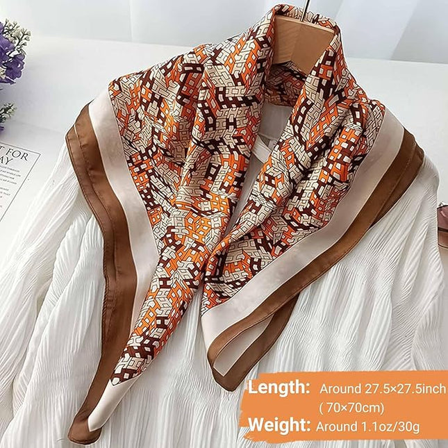 Dailyacc Hair Bandanas Scarf For Women Lightweight Fashion Neck Silk Satin Head Scarves For Sleeping Handbags Scarf