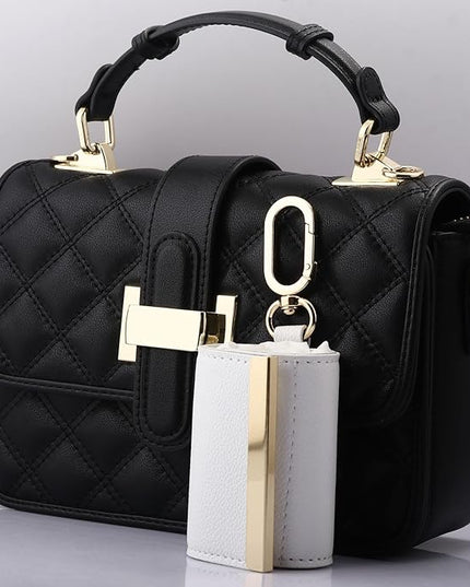 Foldable Tote Bag Keychain - Large Capacity Portable Shopping Bag Keyring - Reusable Groceries Bag for Daily Use