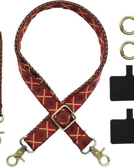 LEMEDE Adjustable Phone Lanyard - Phone Wristlet & Crossbody Phone Strap, Versatile for ID, Camera，Key straps(1" Width)