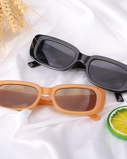 KUGUAOK Retro Rectangle Sunglasses Women and Men Vintage Small Square Sun Glasses UV Protection Glasse
