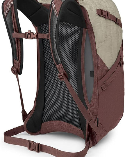 Osprey Tropos Laptop Backpack, Sawdust Tan/Raisin Red