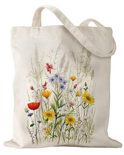 Canvas Tote Bag with Zipper Handles for Women Bridesmaid Birthday Wedding Mother Ladies Shopping Gift Bags