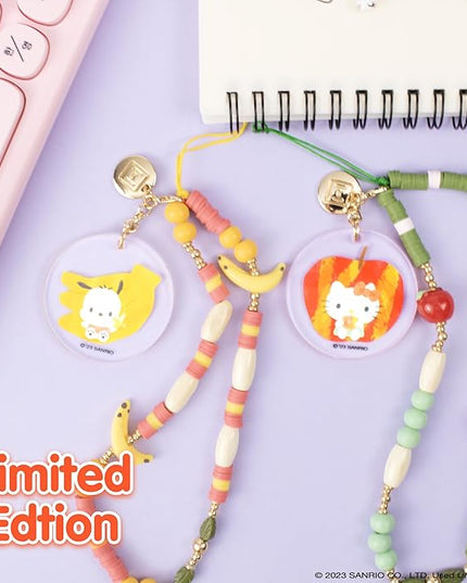 iFace Hello Kitty and Friends Beaded Wristlet Universal Phone Charm Strap - Cute Wrist Chain Lanyard Aesthetic Decor Strap for Cell Phone Camera Keys AirPods Keychains