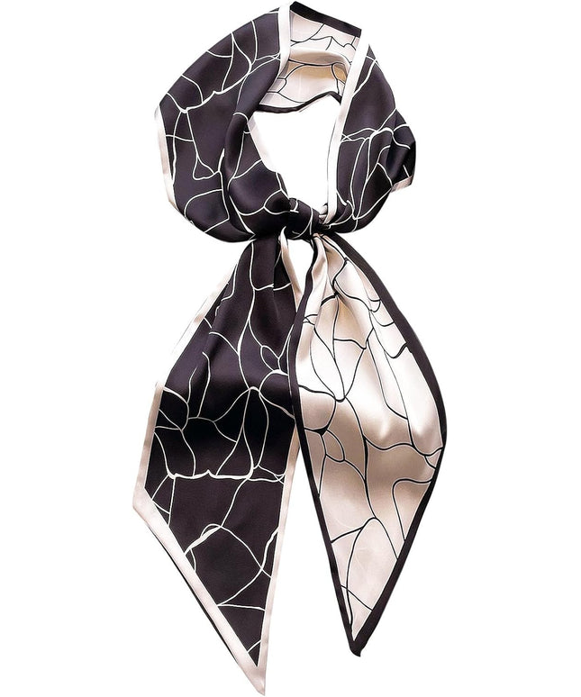 Head Scarf Purse Handle Neck Satin Hair Scarfs For Bag Lightweight Silky Long Thin Women's Fashion Scarves 59 * 5.9”