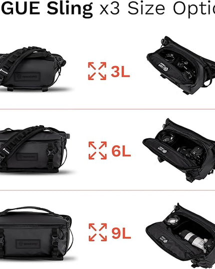 WANDRD ROGUE V1 9L Sling: Compact Camera Sling and Crossbody Bag with Fast Access, 3-Way Carry– Lightweight Everyday Bag Great for Travel, Photography, and Daily Use (Uyuni Purple)