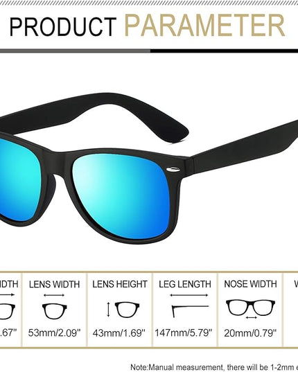 Joopin Square Sunglasses Polarized UV Protection Trendy Designer Sun Glasses Men Women