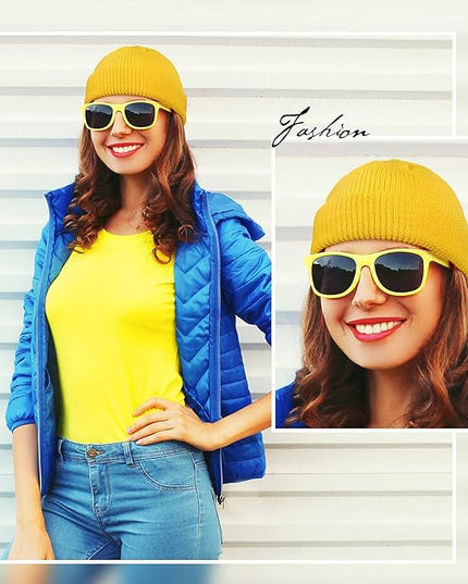 SATINIOR Trawler Beanie Watch Hat Roll-up Edge Skullcap Fisherman Beanie for Women Men