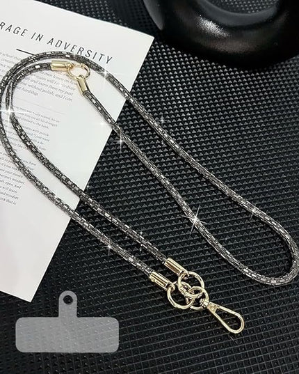 2Pcs Phone Crossbody Lanyard and Wrist Strap, Universal Cell Phone Lanyard Strap with 2Tether Tab