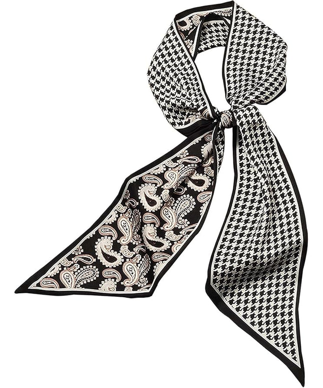 Head Scarf Purse Handle Neck Satin Hair Scarfs For Bag Lightweight Silky Long Thin Women's Fashion Scarves 59 * 5.9”