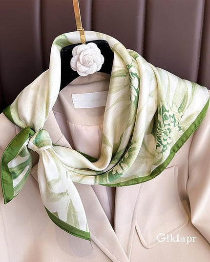 Satin Bandana Headscarf for Women Silky Hair Scarves for Fashion Lightweight