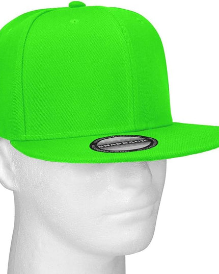 Classic Snapback Hat Cap Hip Hop Style Flat Bill Blank Solid Color Adjustable Size
