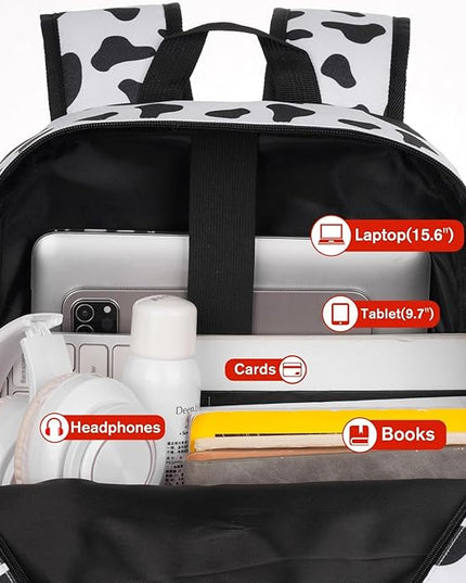 YAMTION Unisex School Backpack,Classic Casual Bookbag Adults and Teens Schoolbag with USB Port for High School College Office Work Travel