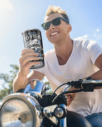 Fishing Gifts for Men, Unique Fishing Gifts for Dad/Grandpa/Boys, Gift for Fisherman, Dad/Papa Fisherman Present, Birthday Present for Mens Who Love to Fish Tumbler 20oz