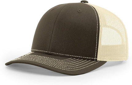 Richardson 112 Trucker Hat - Premium Adjustable Snapback Hat - Structured Six Panel Richardson Blank Caps
