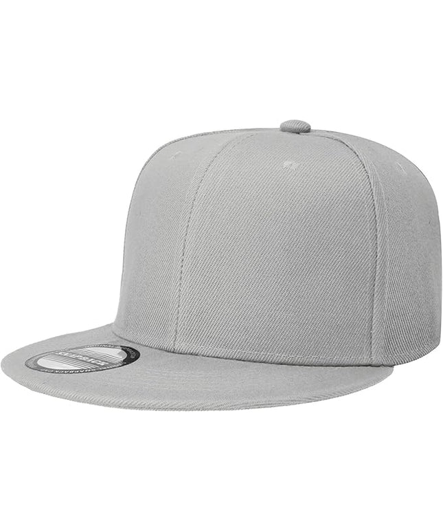 Classic Snapback Hat Cap Hip Hop Style Flat Bill Blank Solid Color Adjustable Size