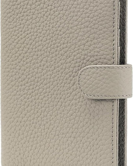 RFID Passport Holder Travel Wallet for Women, Leather Passport Cover Wallet with Card Holders SIM Slots,Zippered Coins Pocket and Cash Slot Slim Compact Travel Wallet (Eephant Grey)