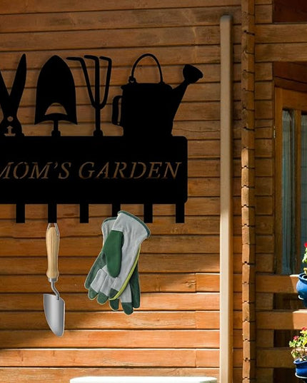 Personalized Metal Key Holder for Wall, Metal Wall Mount Custom Name Hooks, Key Organizer for Garden, Letter Wall Decoration Key Hook, Key Hanger Decor, Key Rack for Outdoor Kitchen, Gift for Gardener