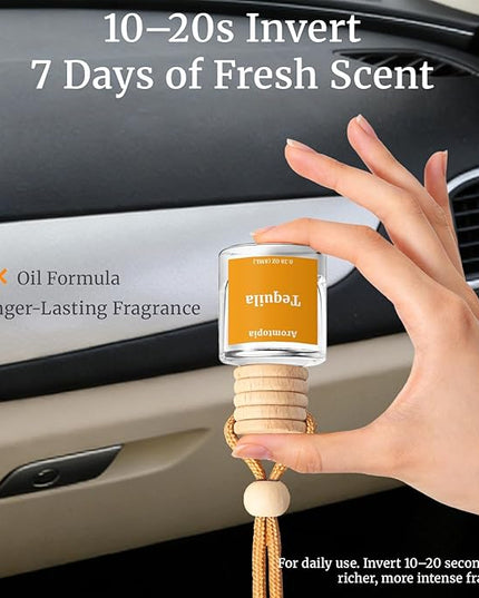 Car Air Fresheners, Hanging Essential Oil Car Diffuser, Aromtopia Long-Lasting Odor Eliminator Automotive Air Fragrance, Great Small Hostess Gift (Sweet YARA), Pack of 2