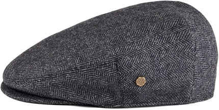 VOBOOM Men's Herringbone Flat Ivy Newsboy Hat Wool Blend Gatsby Cabbie Cap