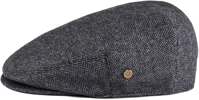 VOBOOM Men's Herringbone Flat Ivy Newsboy Hat Wool Blend Gatsby Cabbie Cap