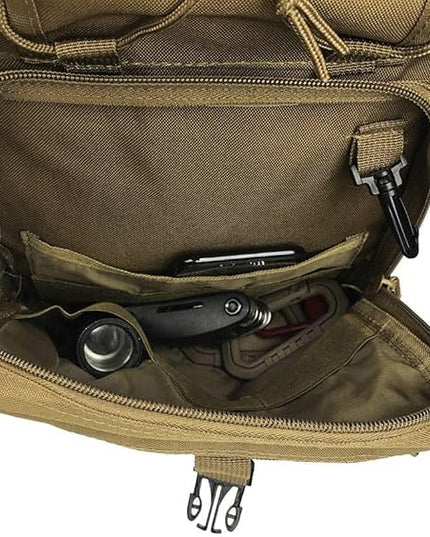 HAOMUK Tactical Sling Bag Pack Military Rover Shoulder Sling Backpack EDC Molle Assault Range Bag