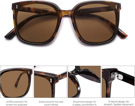 SOJOS Sunglasses for Women Men Vintage Style Shades SJ2157